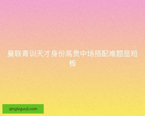 曼联青训天才身份高贵中场搭配难题显短板